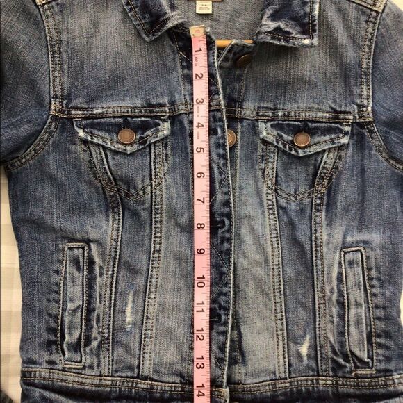american eagle outfitters jeans denim jacket blue casual Streetwear Small - Picture 4 of 8